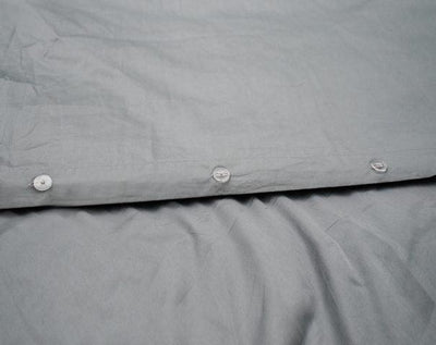 Sateen Duvet Cover (Navy, Grey or White)